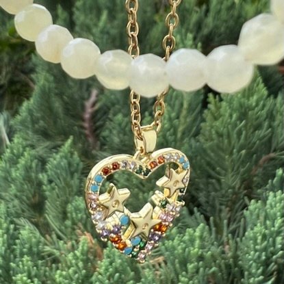 Chain Irma Heart MultiColor by Ibis Raquel chain_irma_heart_multicolor_ibis_raquel